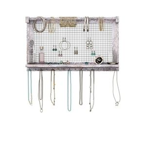 Rustic Wall Mounted jewelry organizer